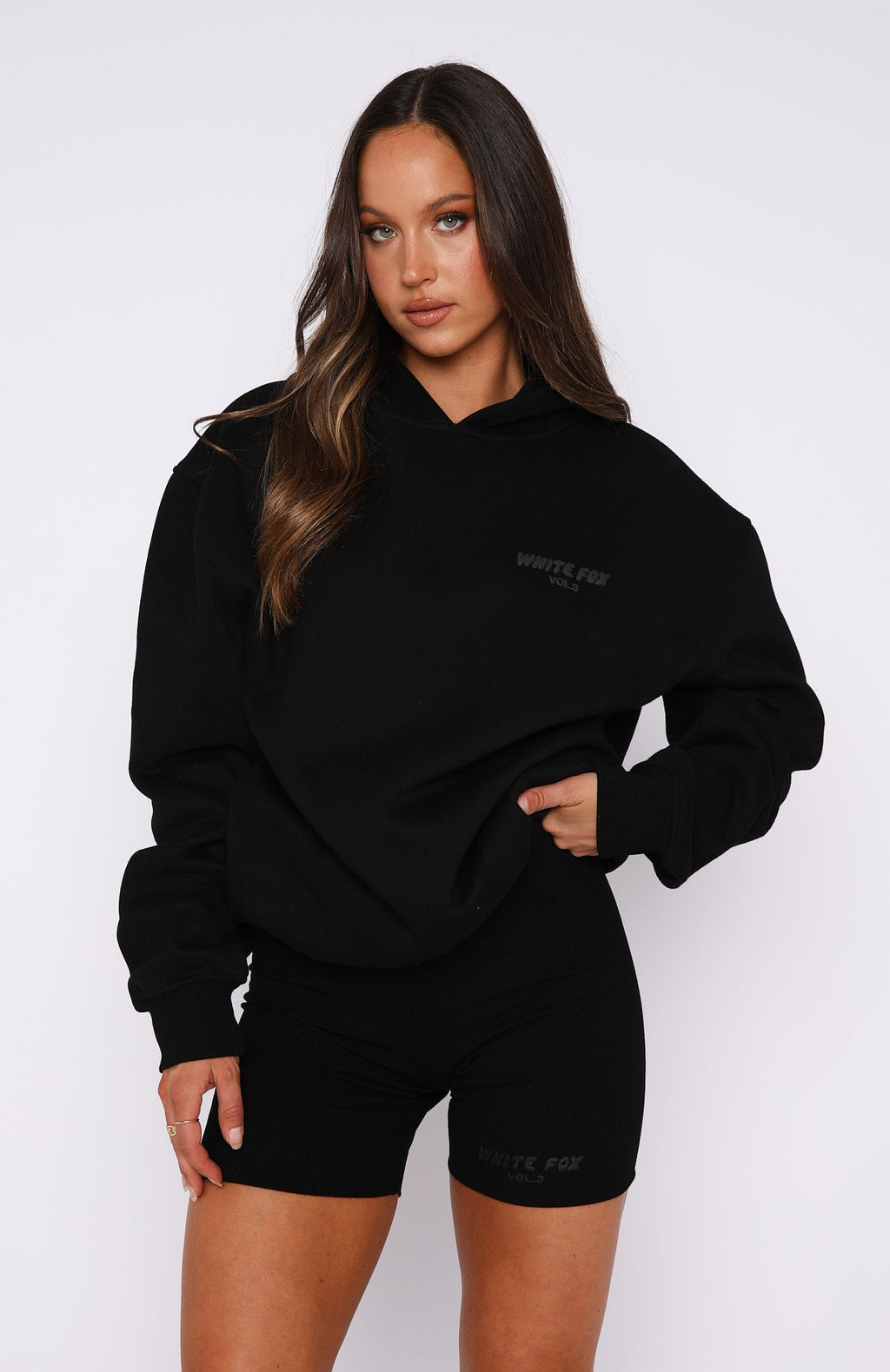 Trending Offstage Ribbed Bike Shorts Onyx