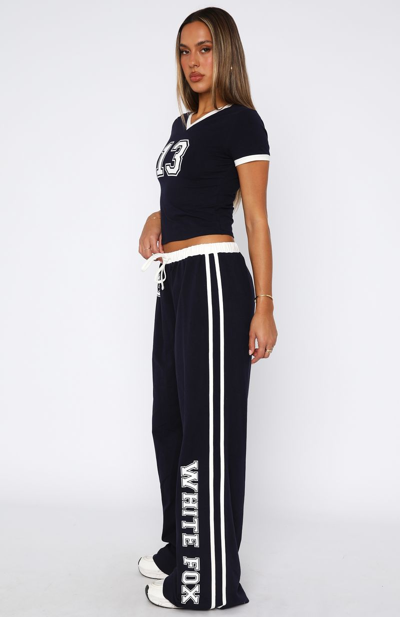 Trending Trying Too Hard Track Pants Dark Navy