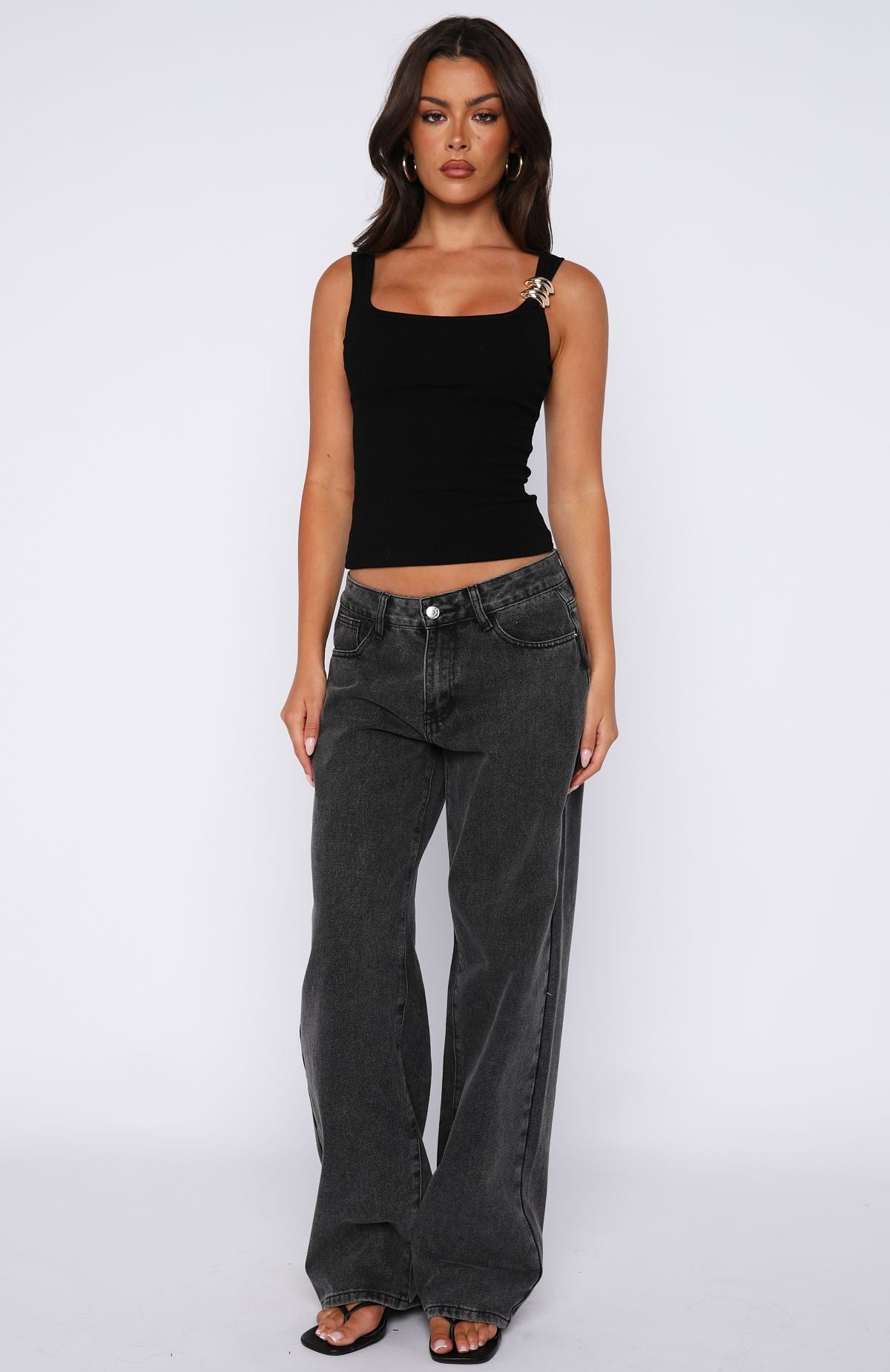 Trending Horizon Heat Tank Top Black