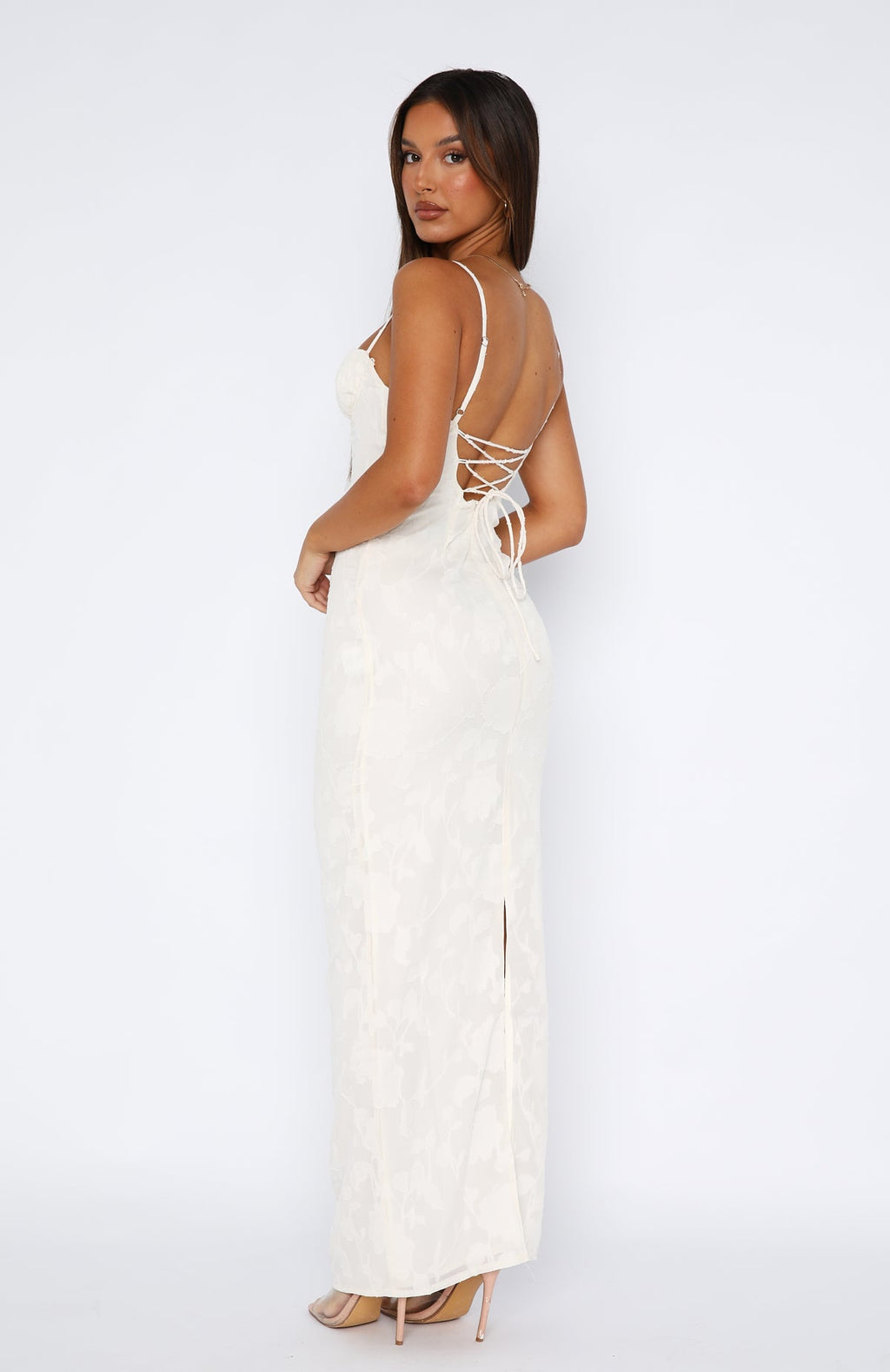 Trending Poppy Dream Maxi Dress Cream