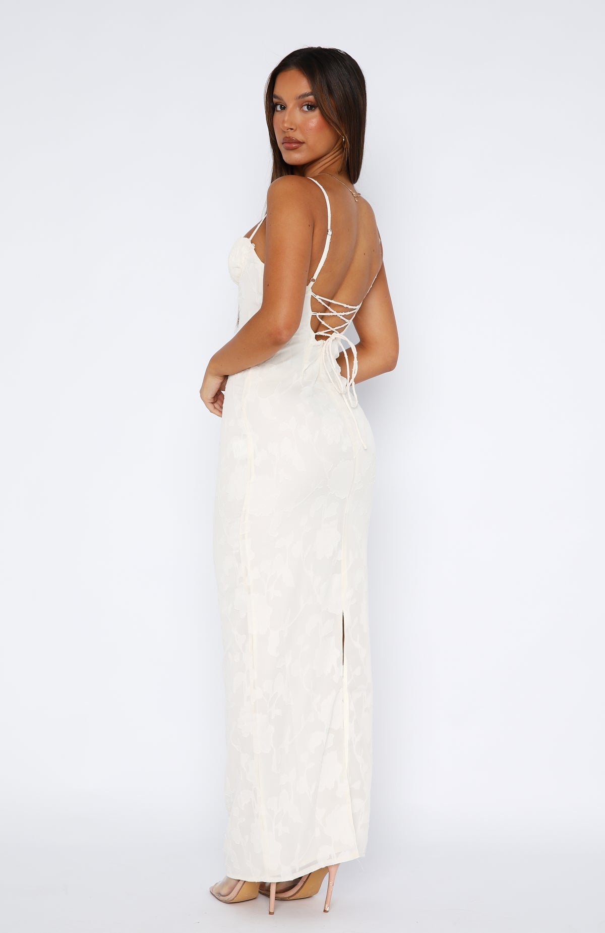 Trending Poppy Dream Maxi Dress Cream