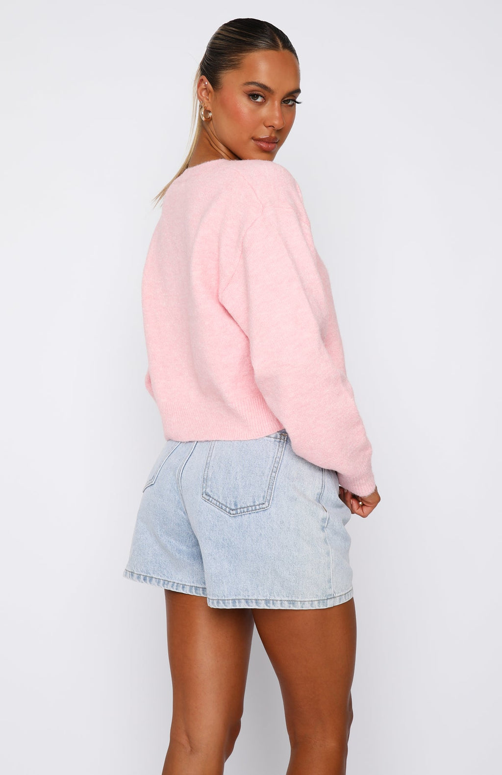 Trending Warm Whispers Knit Cardigan Fairy Floss