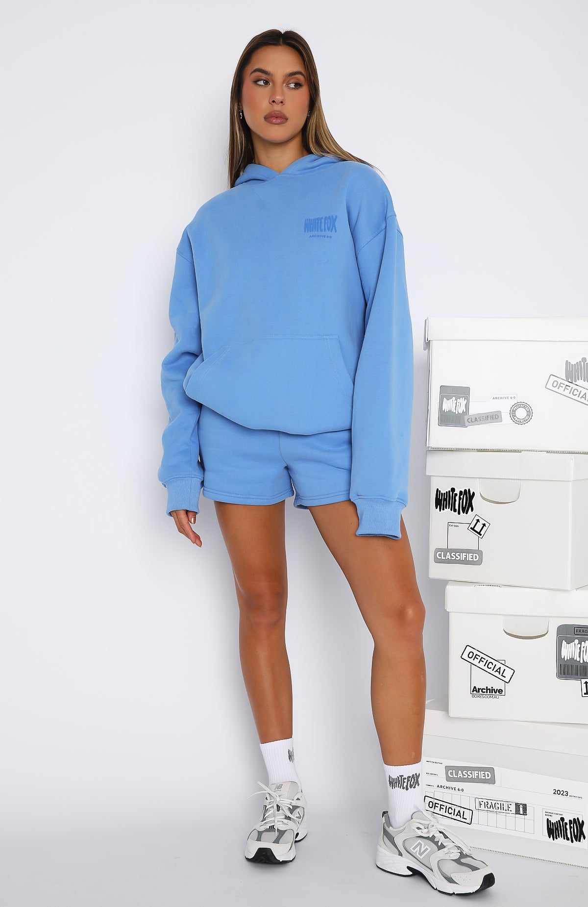 Trending Archive 6.0 Oversized Hoodie Blueberry