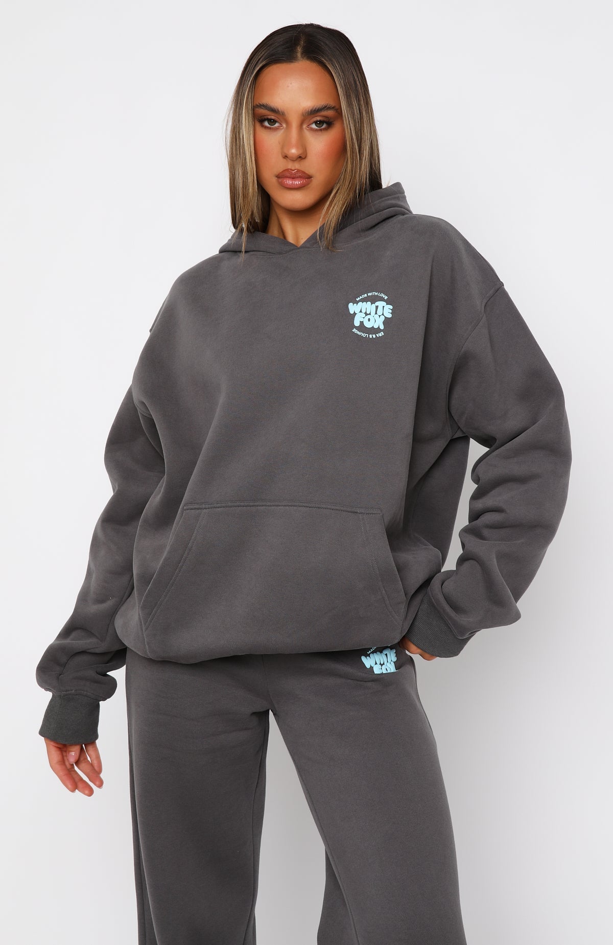 Trending With Love For You Oversized Hoodie Volcanic