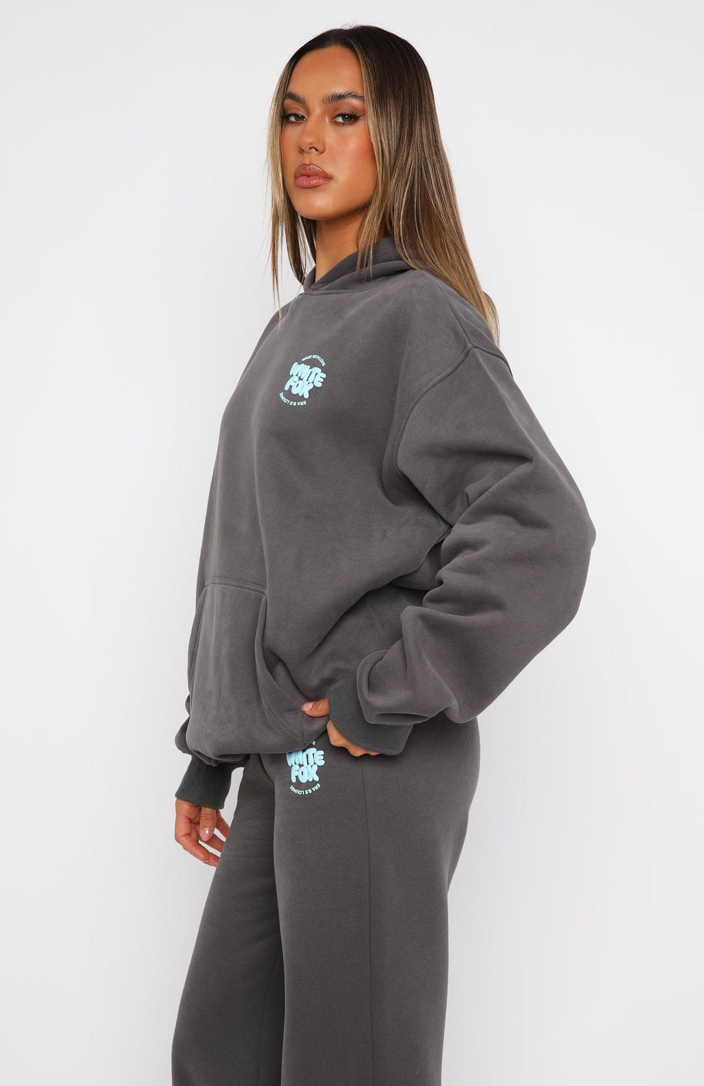 Trending With Love For You Oversized Hoodie Volcanic