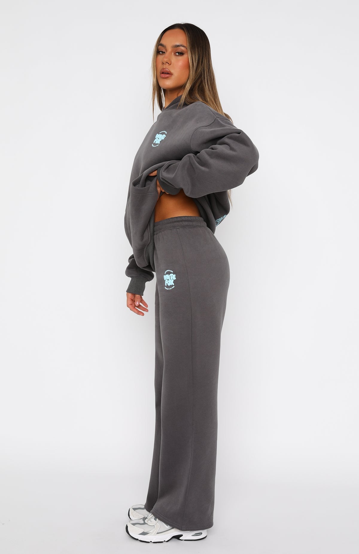 Trending With Love For You Wide Leg Sweatpants Volcanic