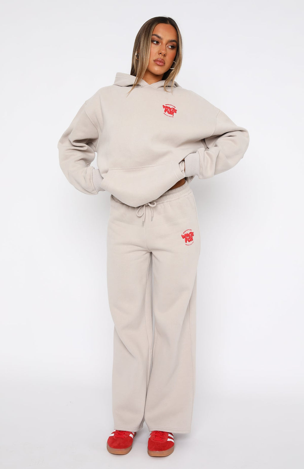 Trending With Love For You Wide Leg Sweatpants Moon