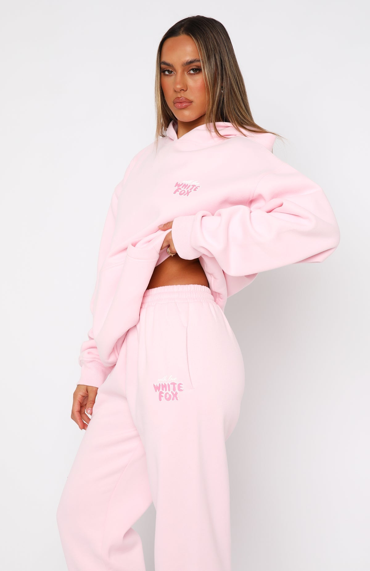 Trending With Love Always Oversized Hoodie Baby Pink