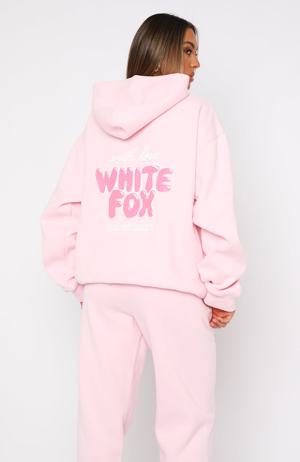 Trending With Love Always Oversized Hoodie Baby Pink