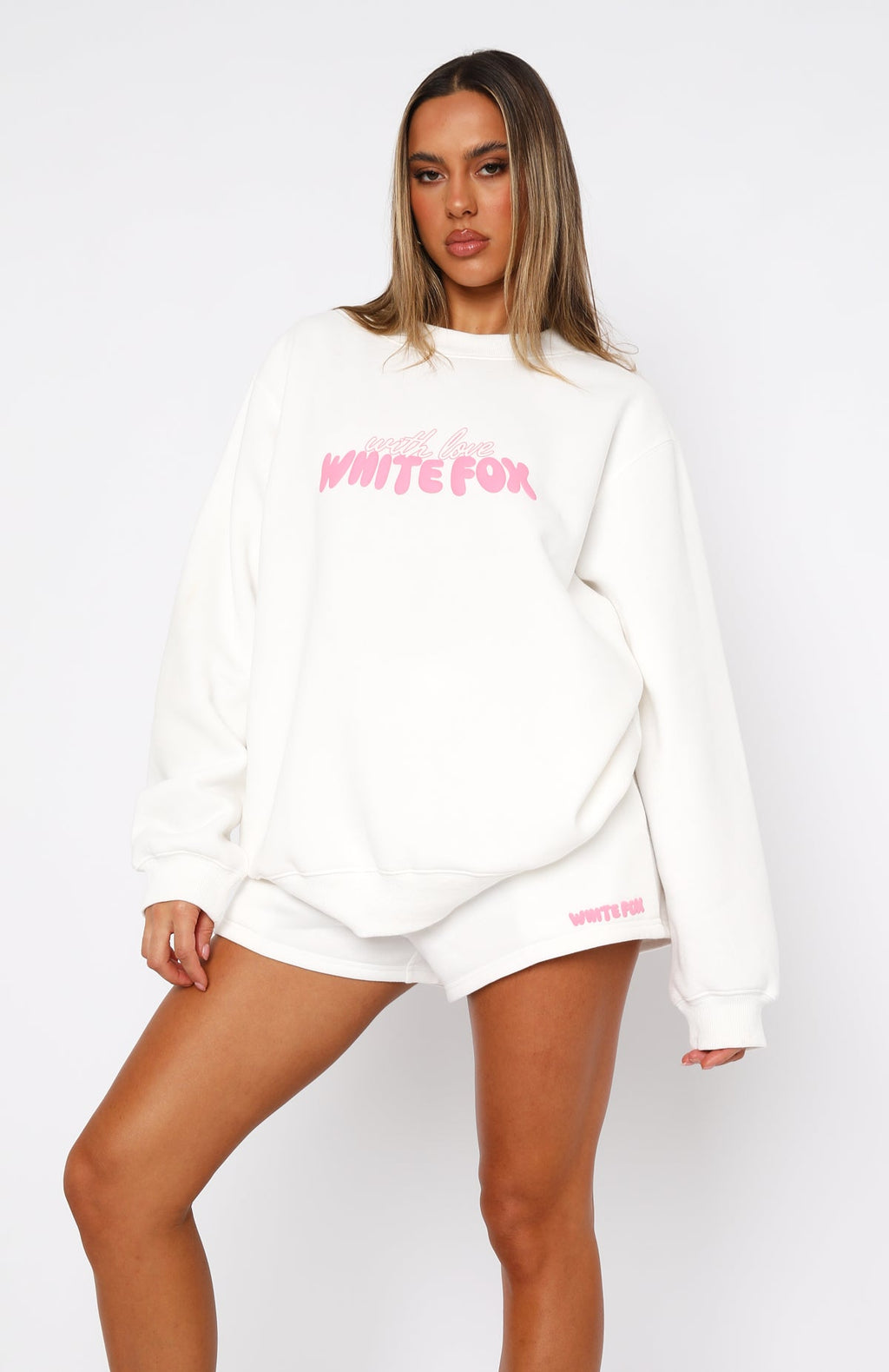 Trending With Love Forever Oversized Sweater White