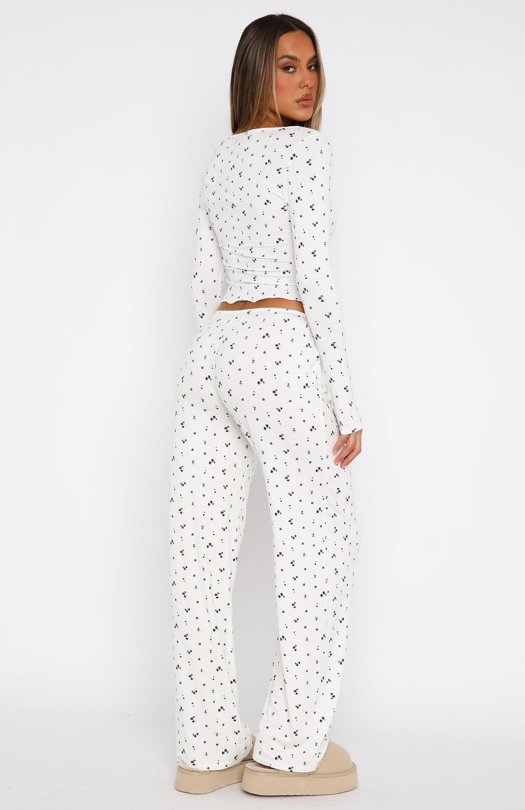 Trending Dreamy Pyjama Pants Ditsy Blues
