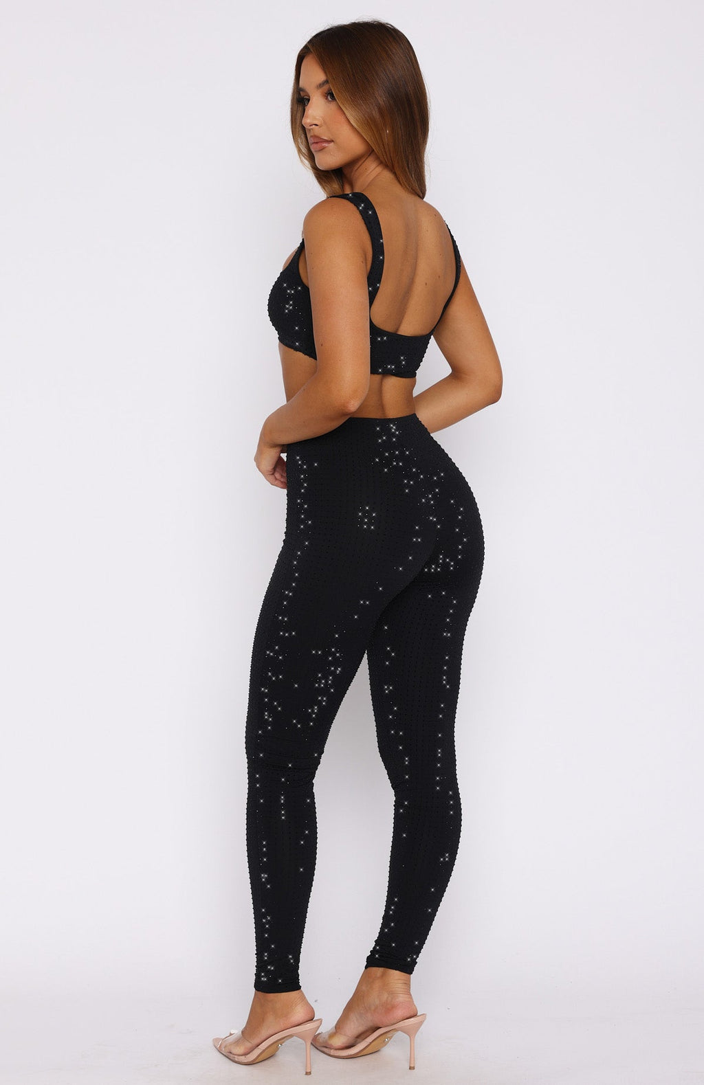 Trending Running Late Embellished Pants Black