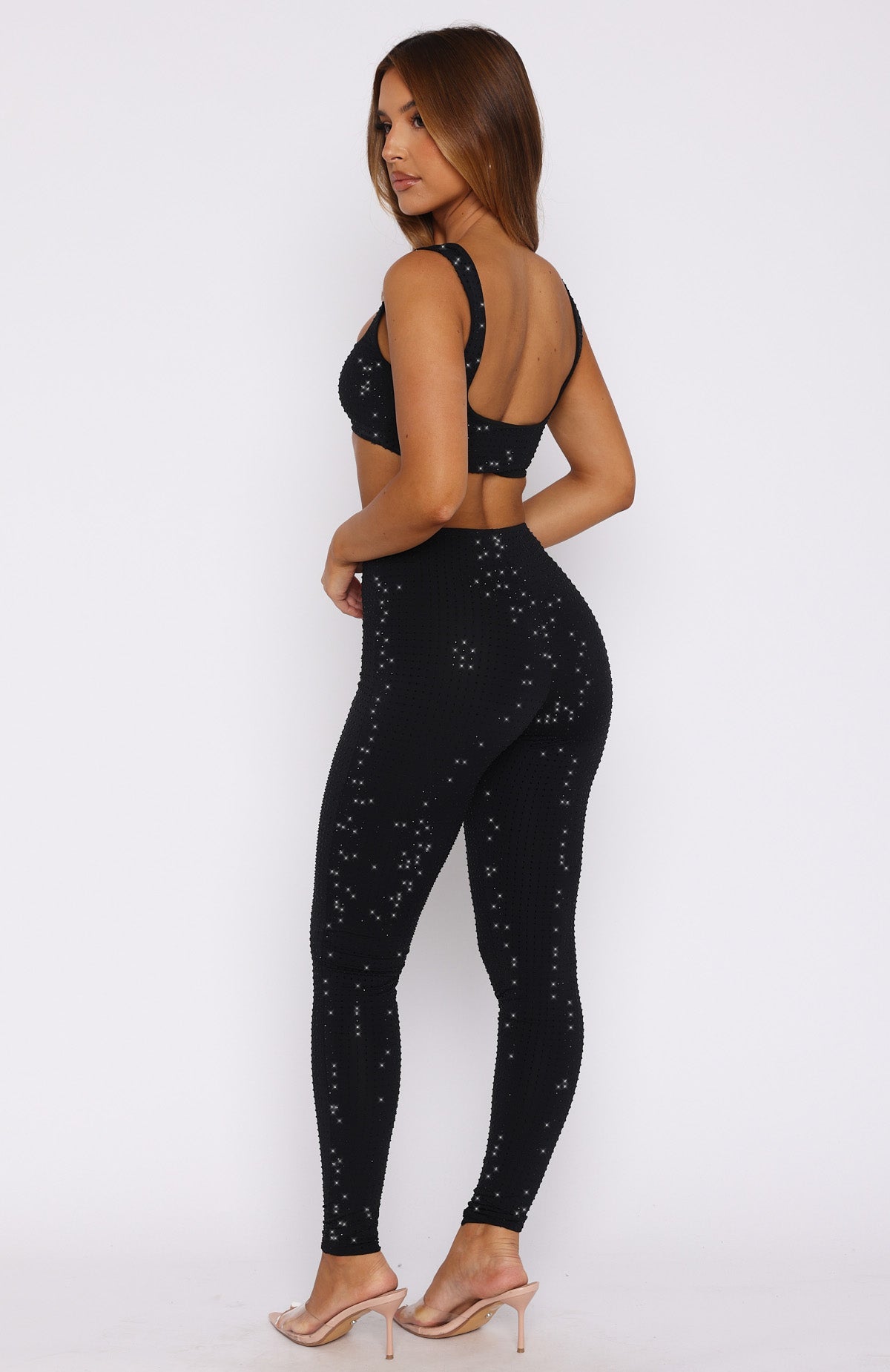 Trending Running Late Embellished Pants Black