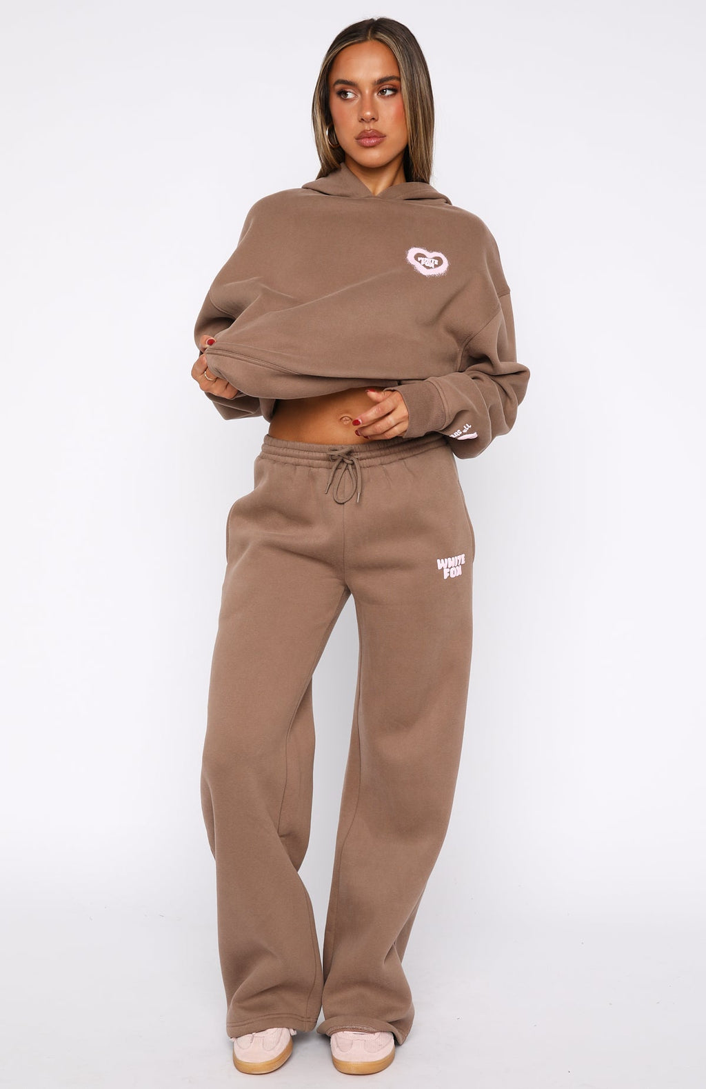 Trending 11th Street City Girl At Heart Wide Leg Sweatpants Cinnamon Bun