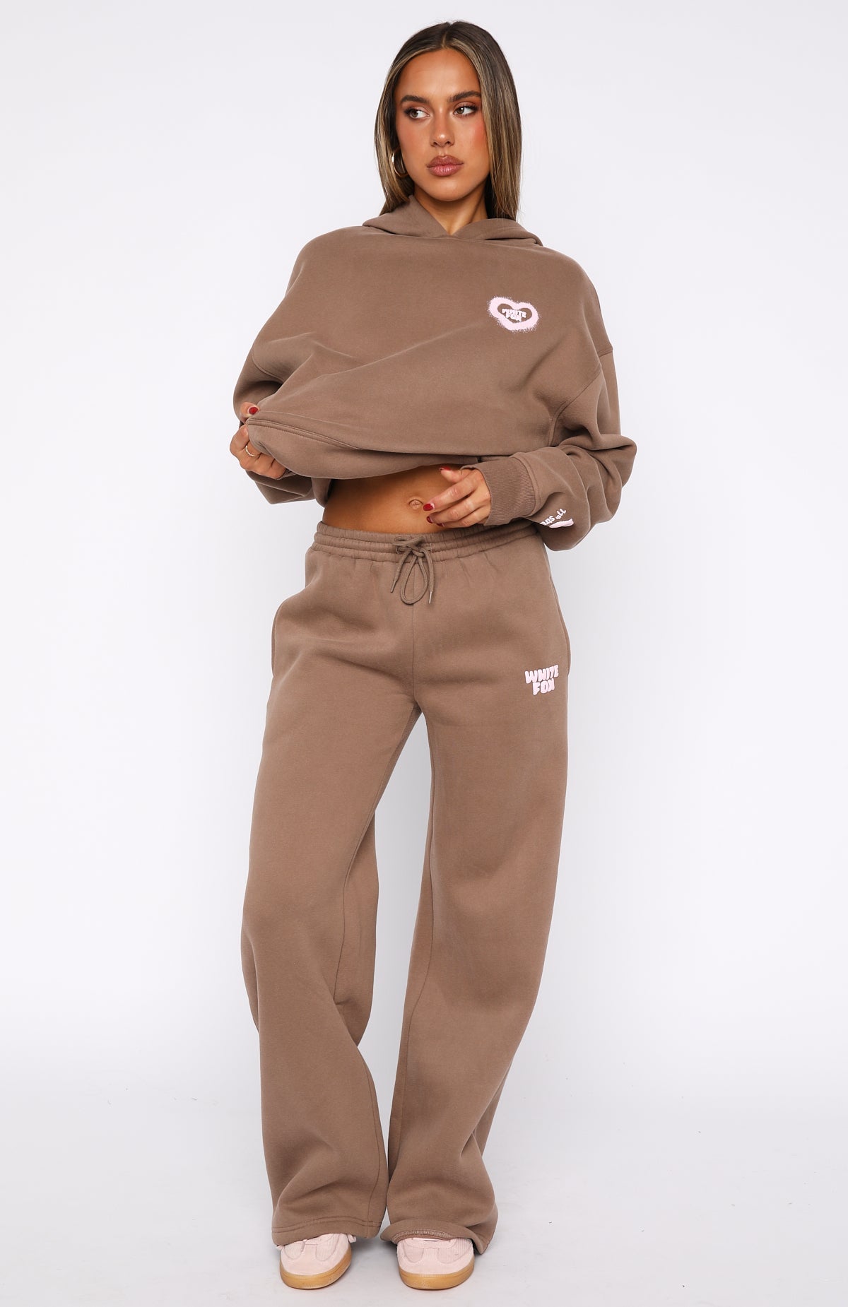 Trending 11th Street City Girl At Heart Wide Leg Sweatpants Cinnamon Bun