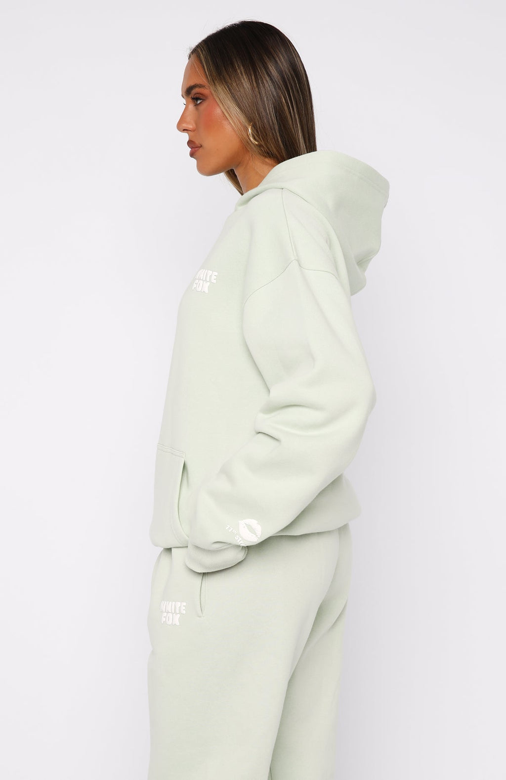 Trending 11th Street Keeping It Real Oversized Hoodie Iced Matcha