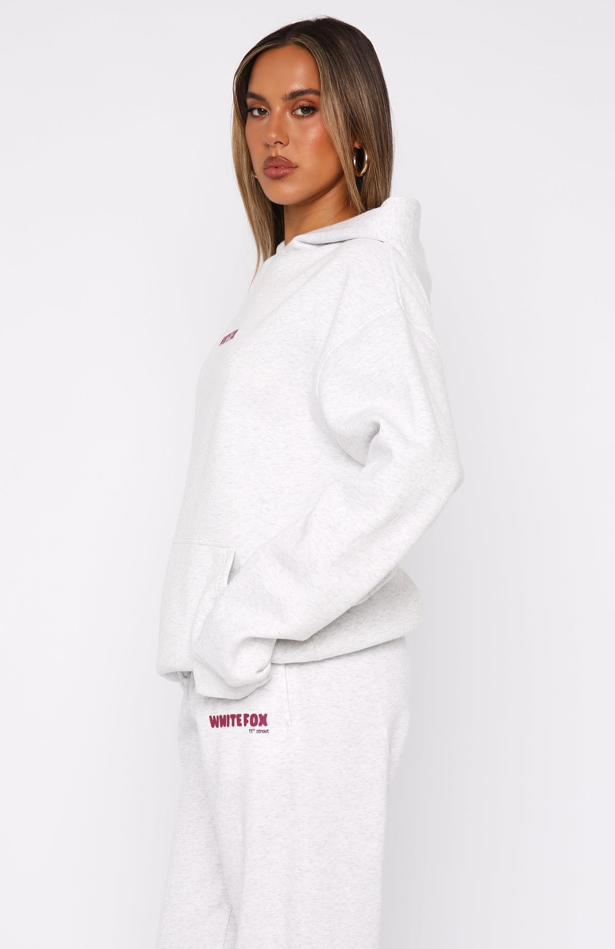 Trending 11th Street New York Or Nowhere Oversized Hoodie Berry Blast