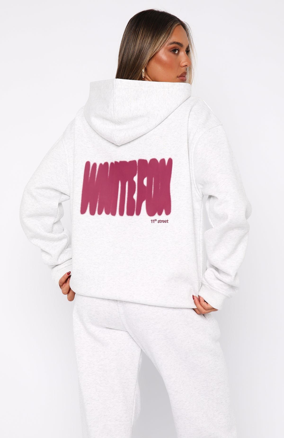 Trending 11th Street New York Or Nowhere Oversized Hoodie Berry Blast