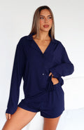 Trending Dreamscape Long Sleeve Pyjama Set Navy