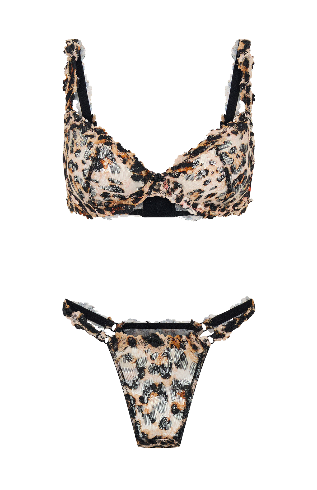 Trending Cupids Call Lingerie Set Leopard