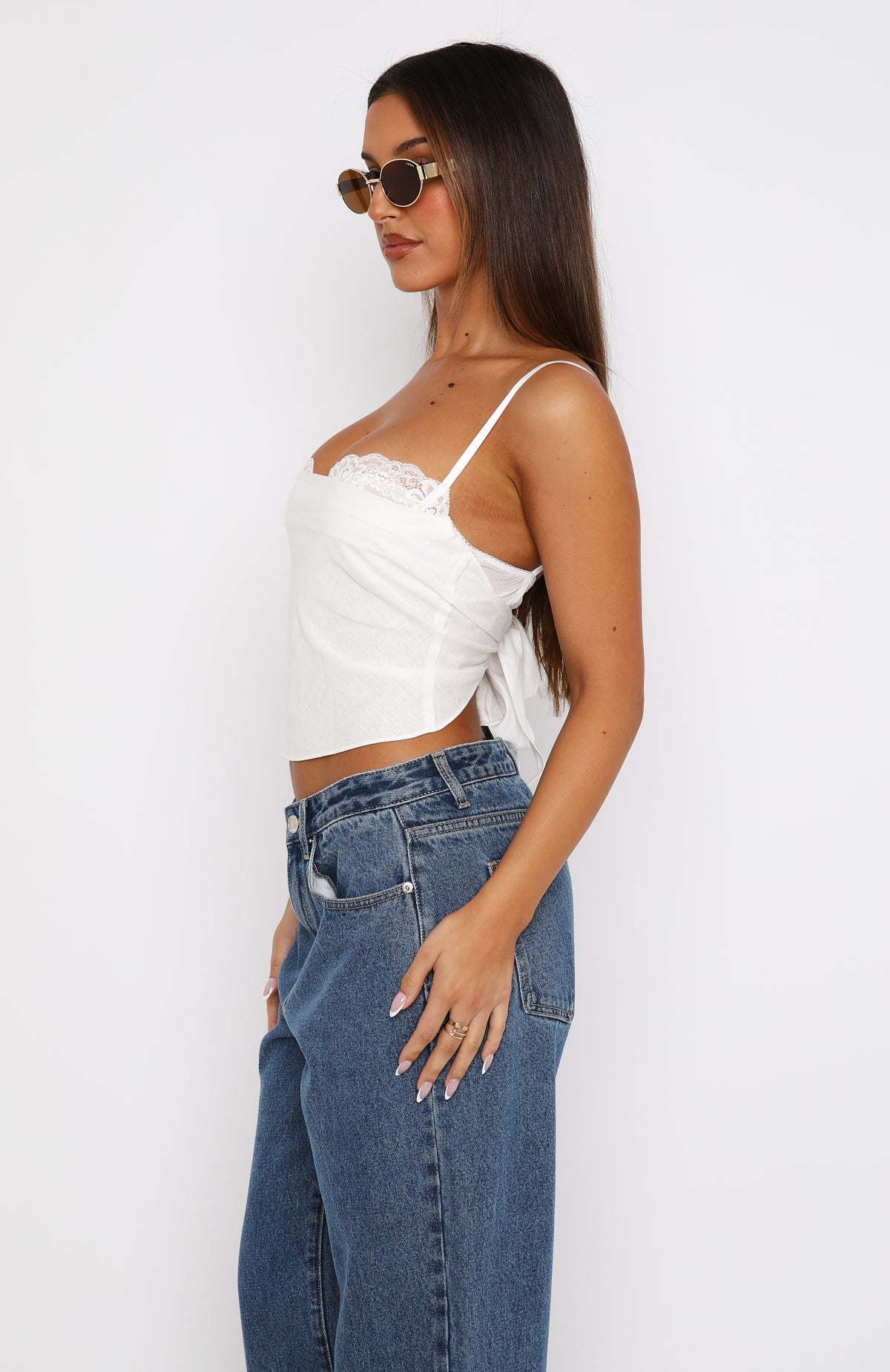 Trending Tell Me All About It Top White