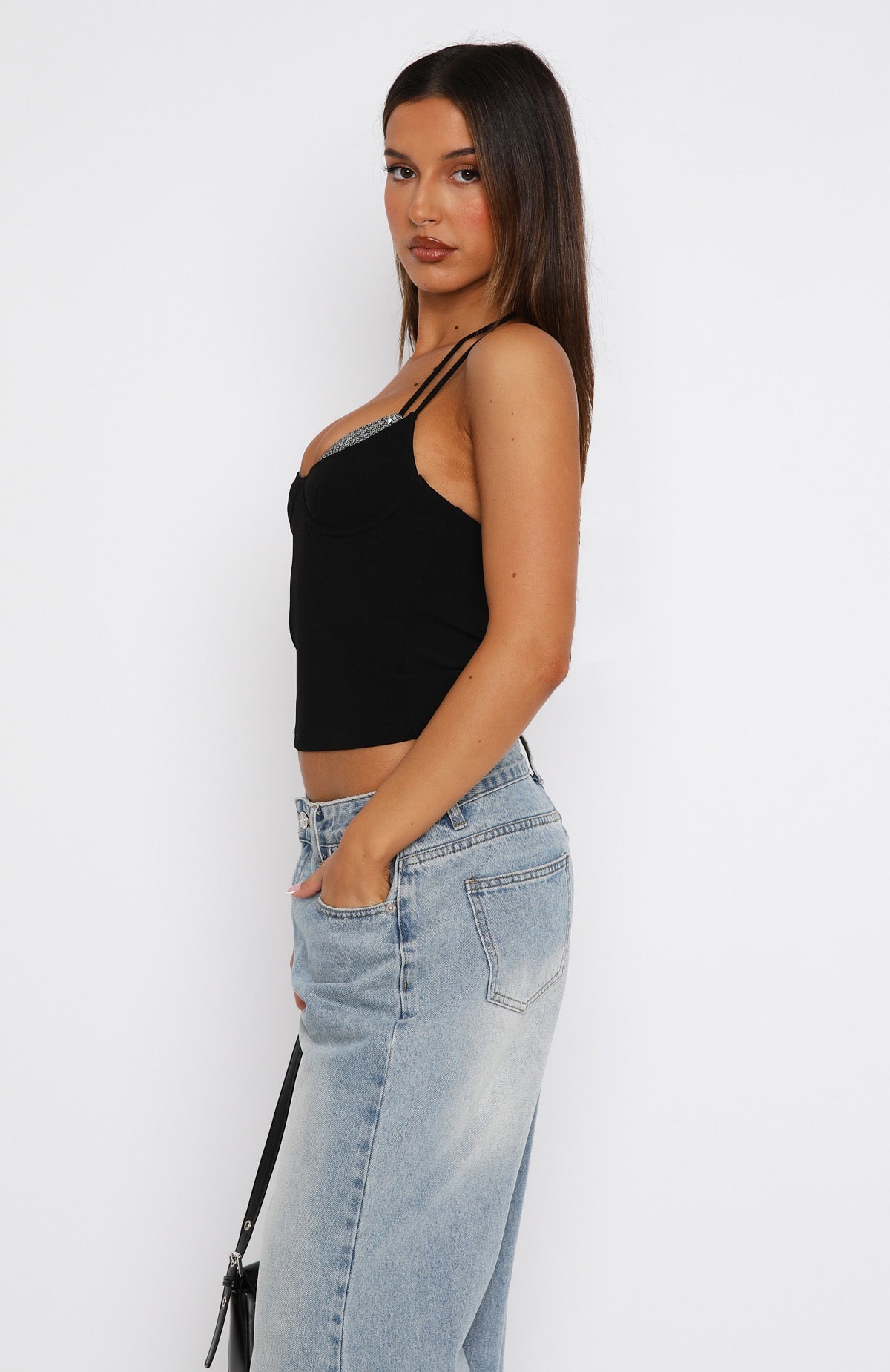 Trending Whatever She Wants Bustier Black