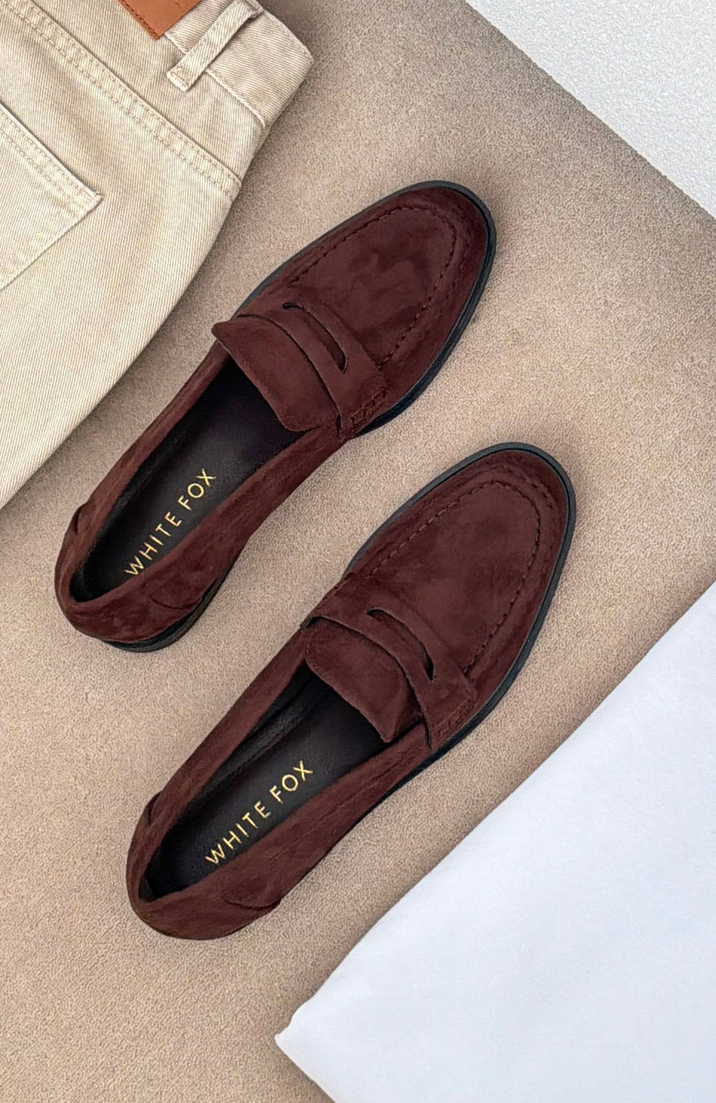 Trending Judson Loafers Chocolate Faux Suede