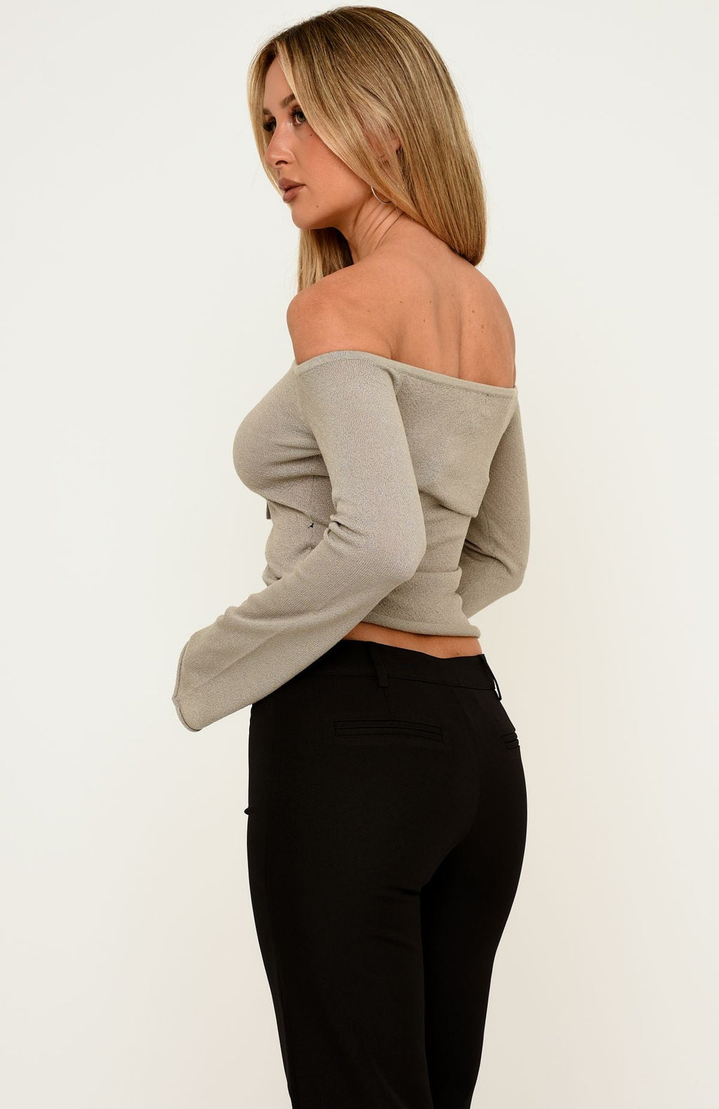 Trending Peak Energy Long Sleeve Knit Top Dove