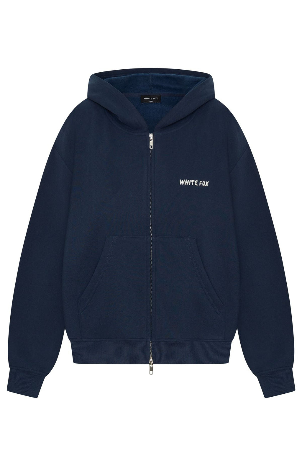 Trending Test Drive Boxy Zip Front Hoodie Dark Navy
