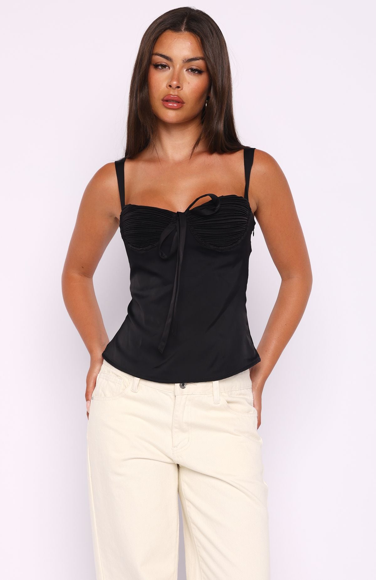 Trending Blushing Belle Top Black