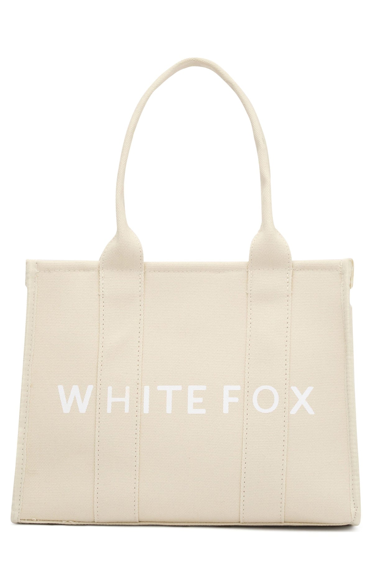 Trending White Fox Mini Tote Bag Beige