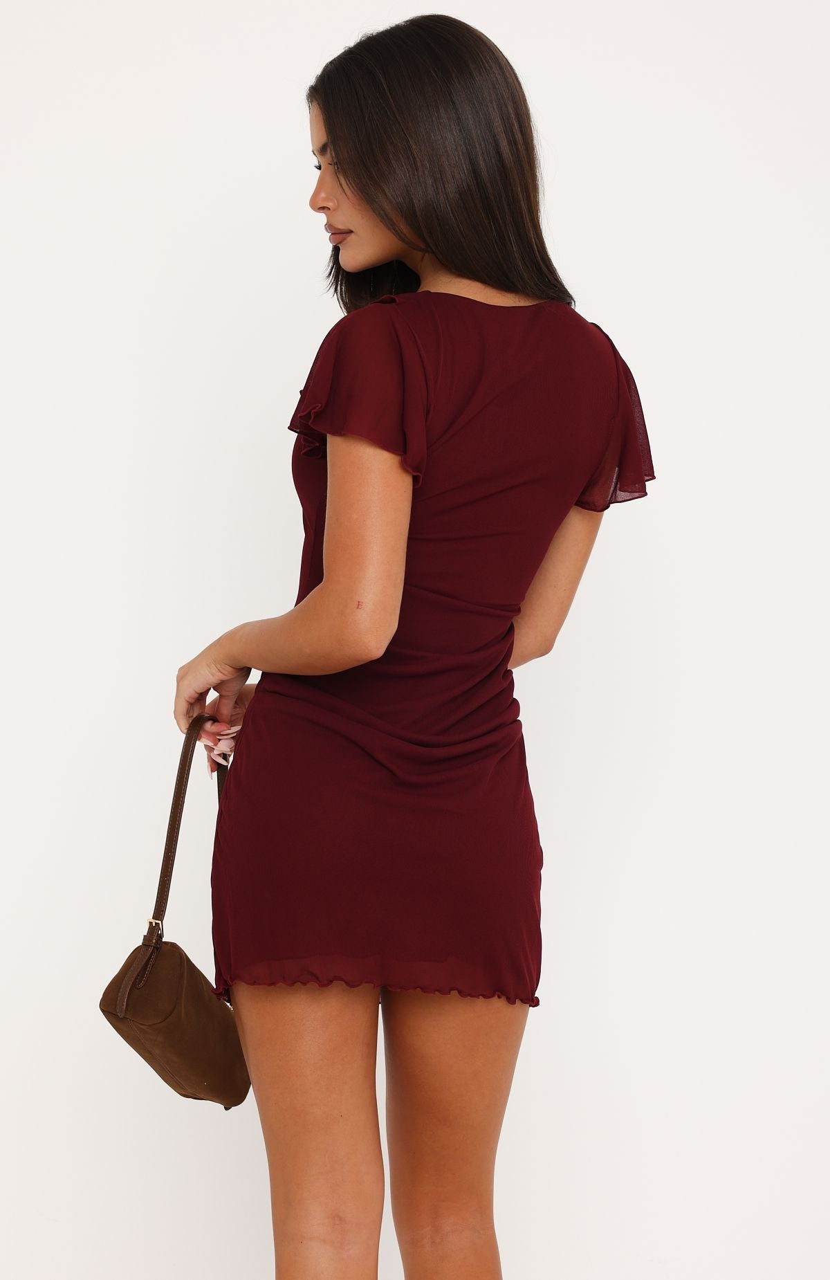 Trending All Is Ours Mini Dress Wine