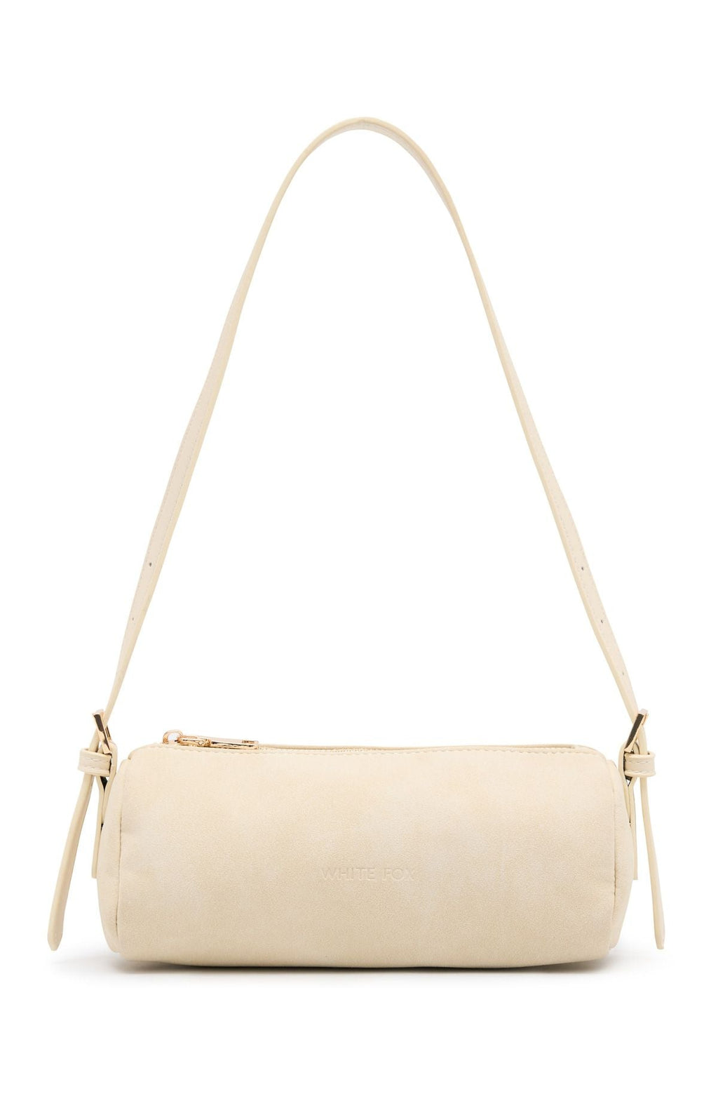 Trending Gannon Shoulder Bag Bone Faux Suede