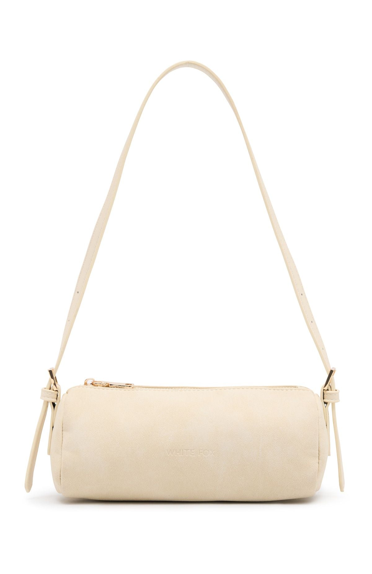 Trending Gannon Shoulder Bag Bone Faux Suede