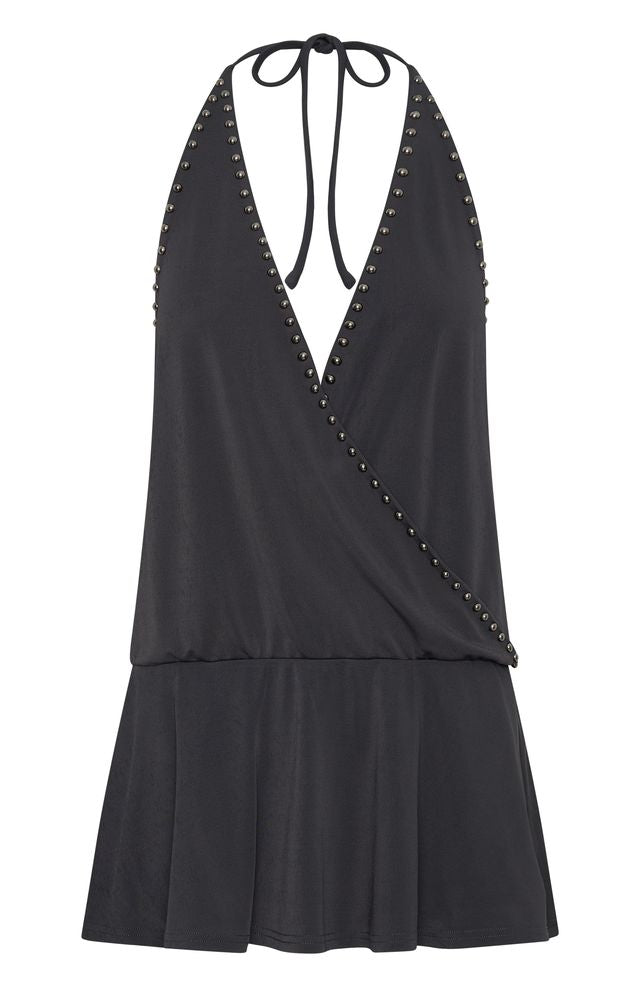 Trending Favourite Moment Mini Dress Charcoal