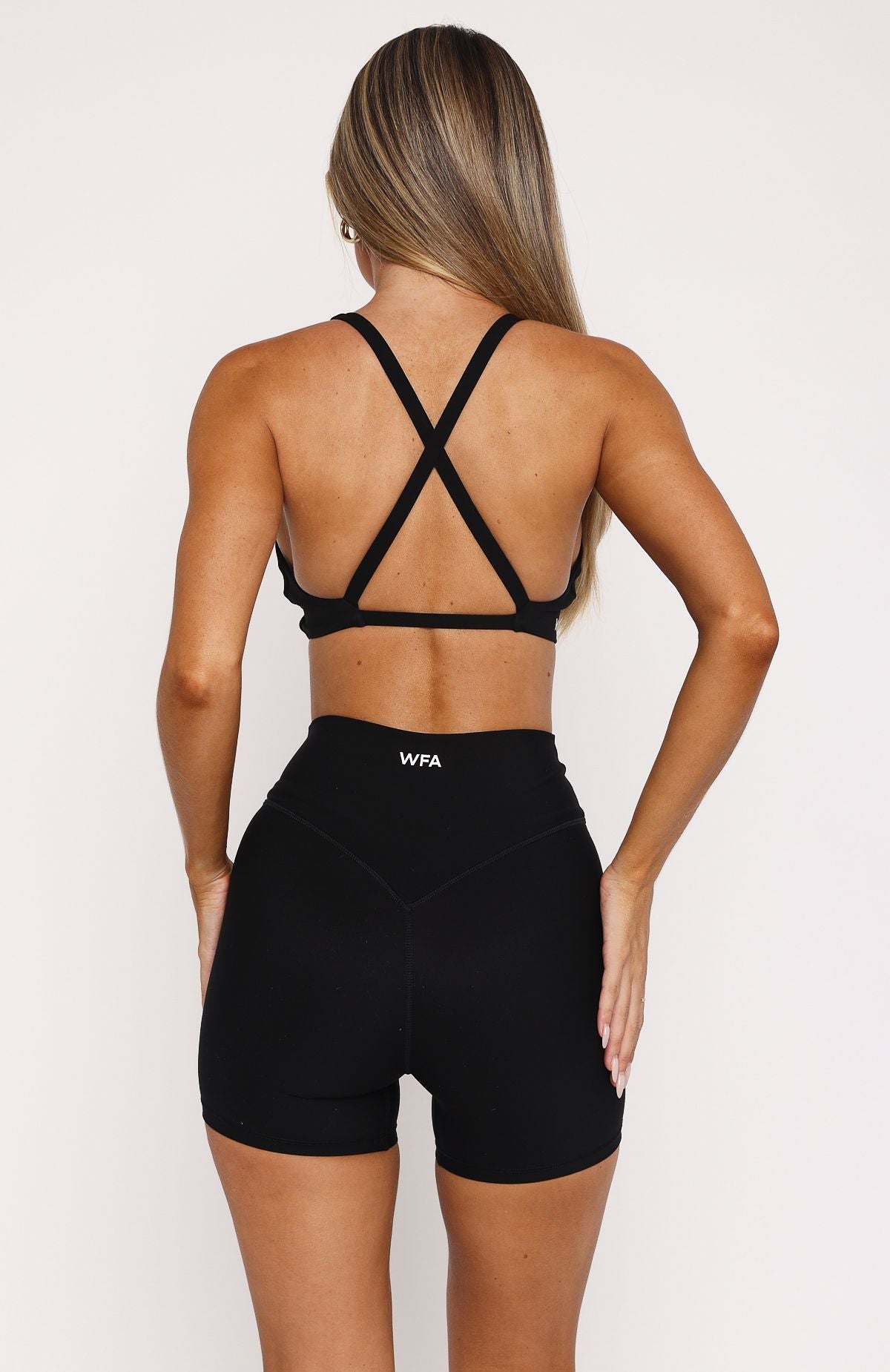 Trending Keep Up High Waisted Shorts 4 Black