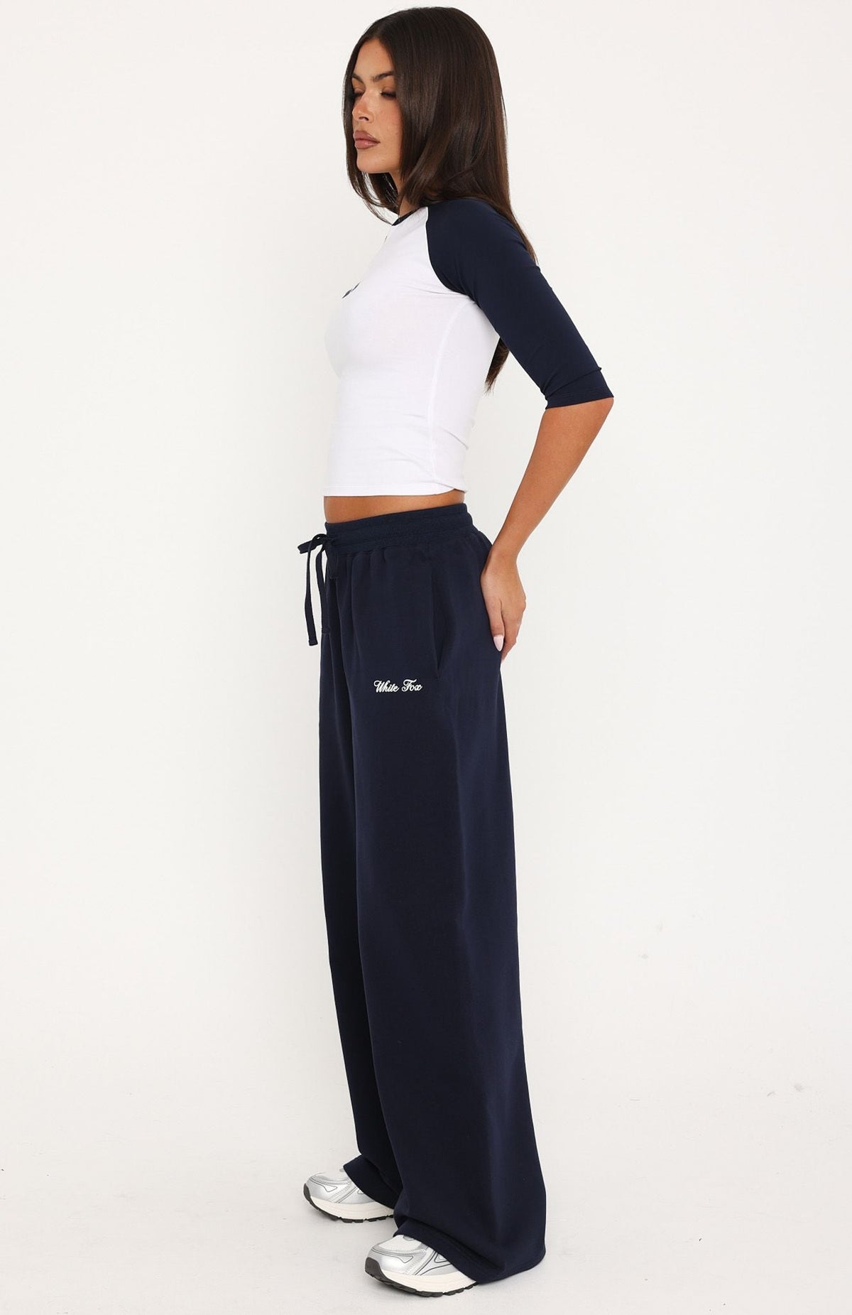 Trending Tatiana Wide Leg Sweapants Navy