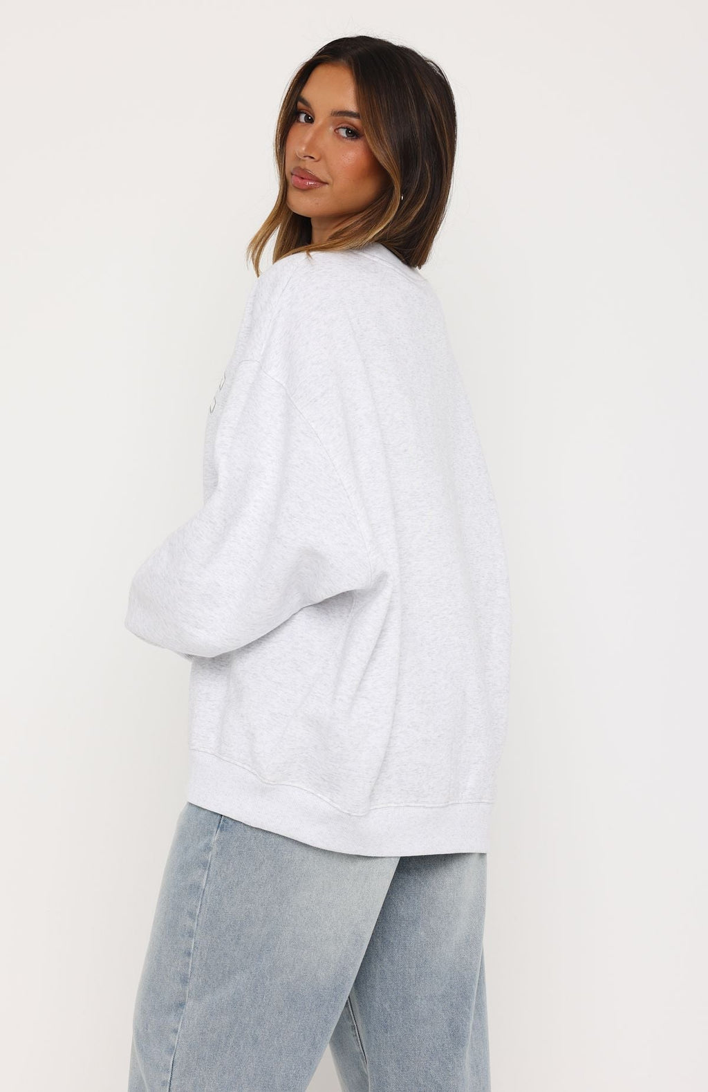 Trending Major Upgrade Oversized Drop Shoulder Sweater Grey Marle
