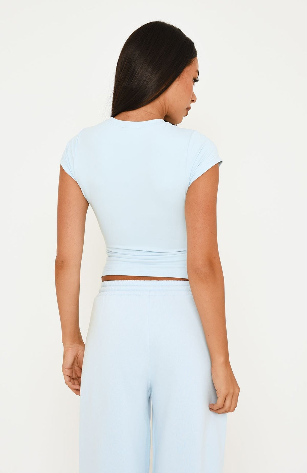 Trending Wishing For It Baby Tee Blue
