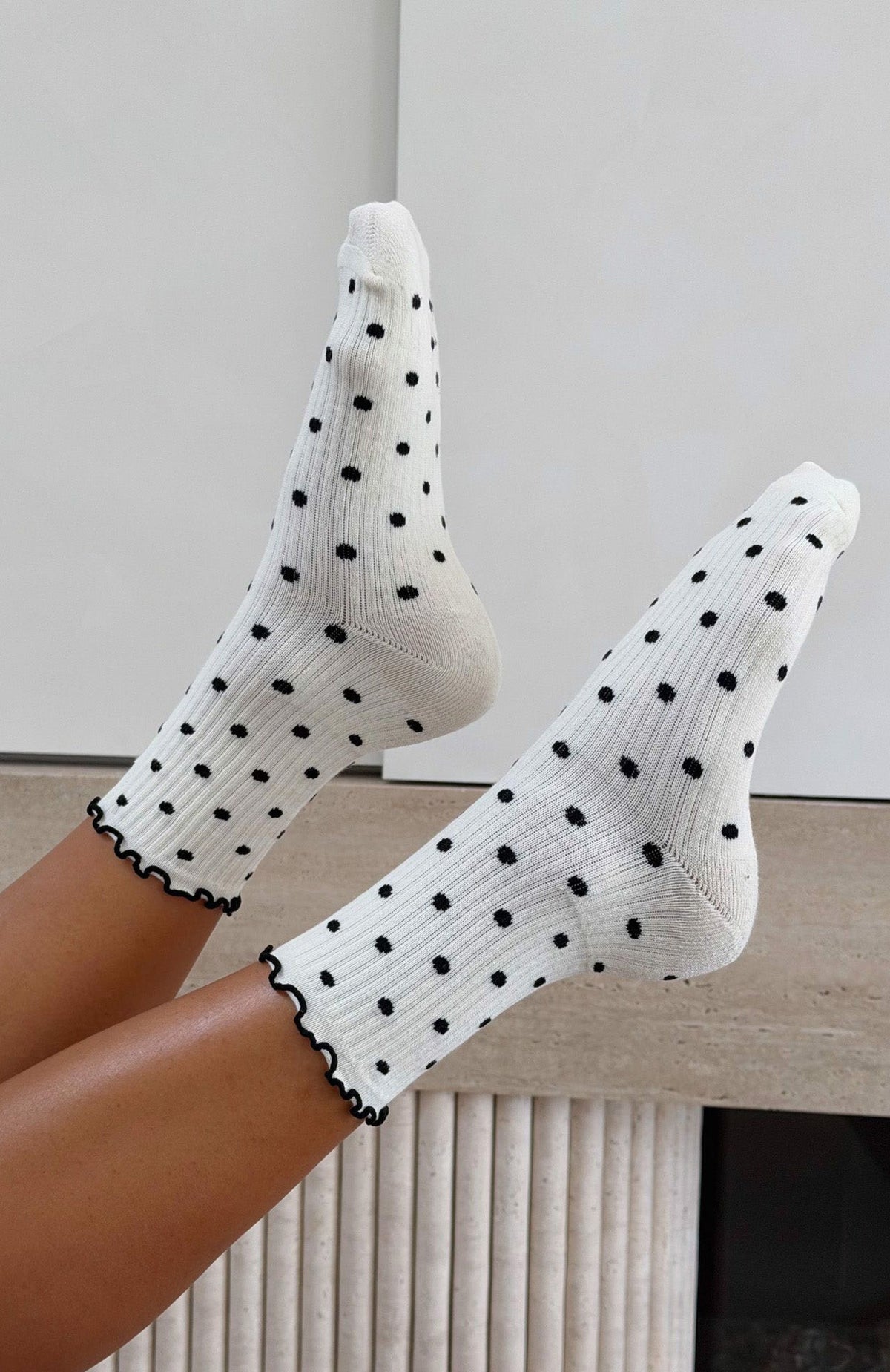 Trending Worth Sharing 2 Pack Socks CreamBlack