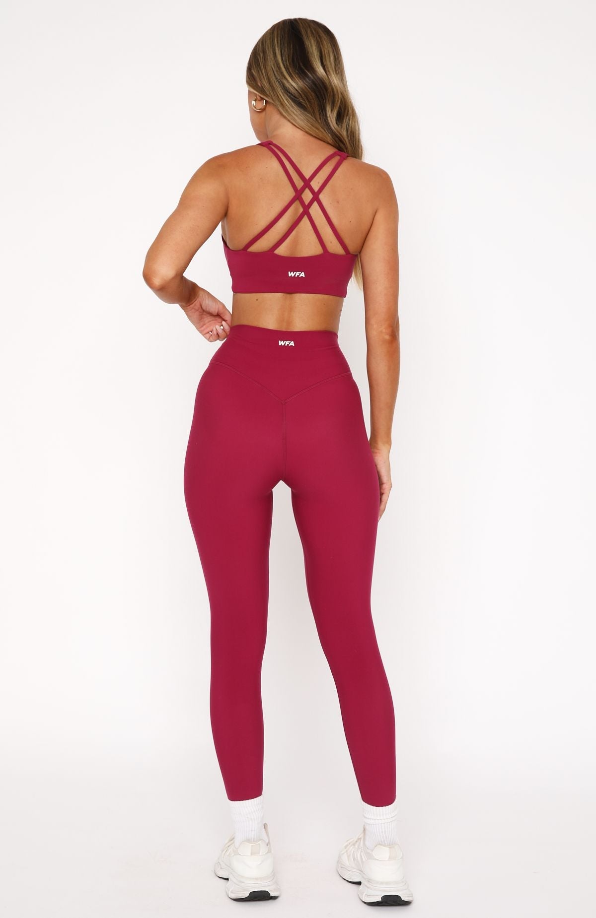 Trending Go Getter High Waisted Leggings Berry