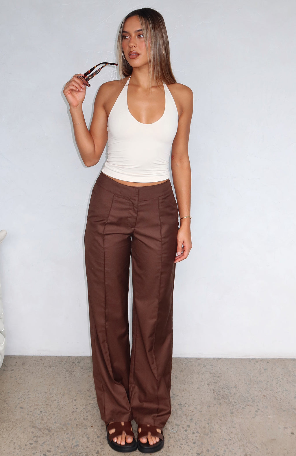 Trending Keep It Cool Pants Chocolate