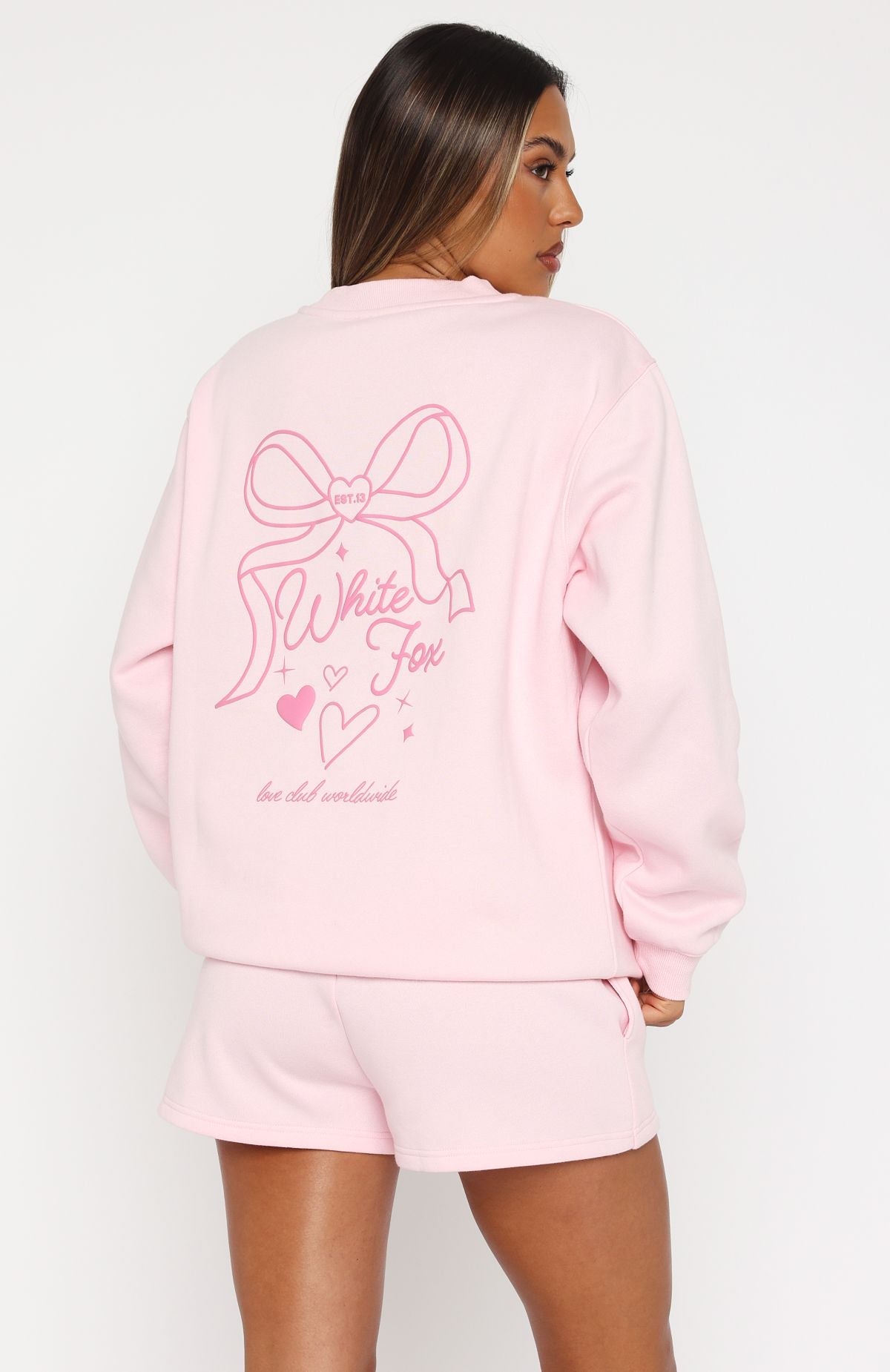 Trending Love You Forever Oversized Sweater Pink