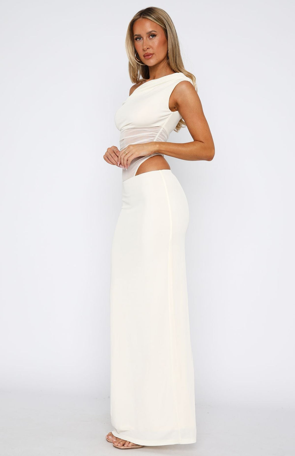 Trending Girls Night Maxi Dress White