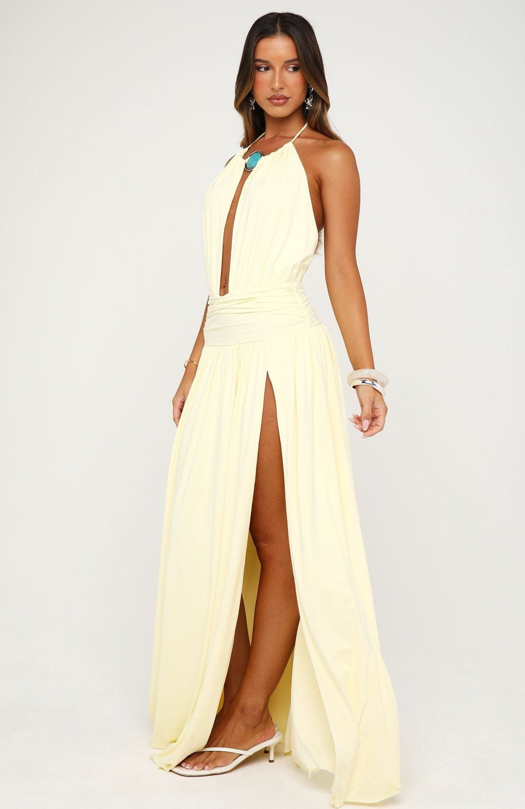 Trending Light Of Amour Maxi Dress Lemon