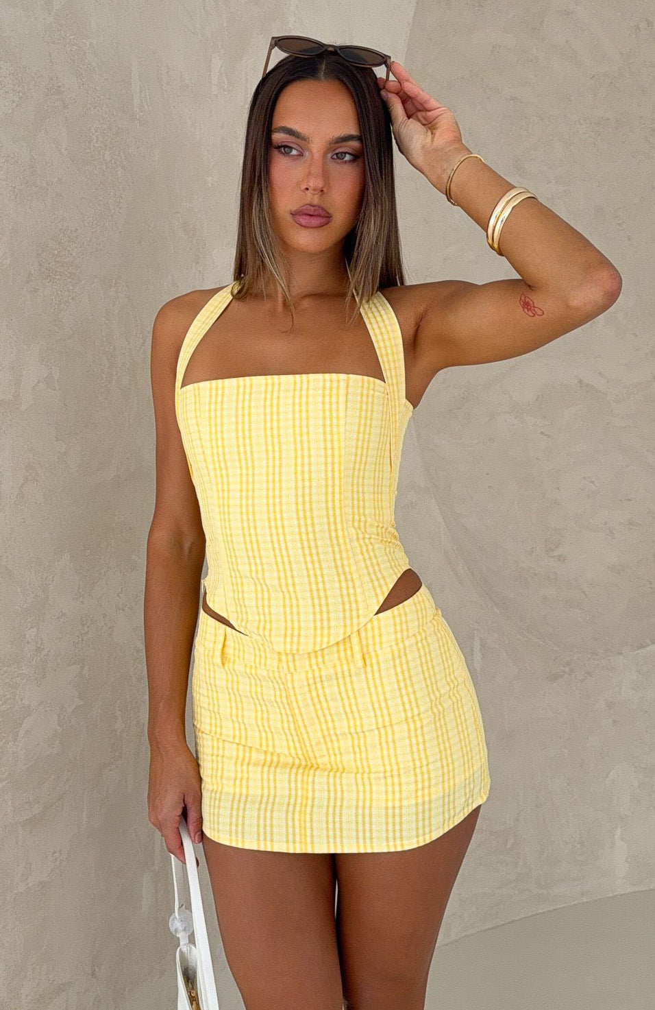 Trending Unsaid Words Halter Bustier Lemon