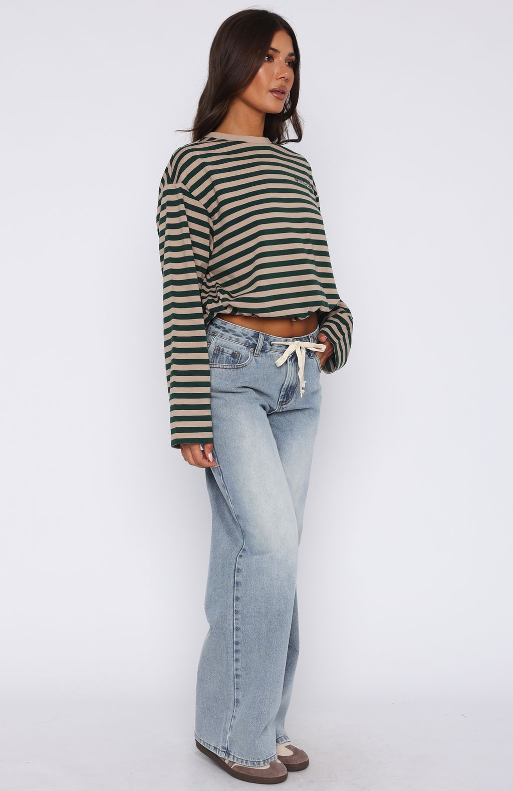 Trending Kendall Mid Rise Wide Leg Jeans Light Blue