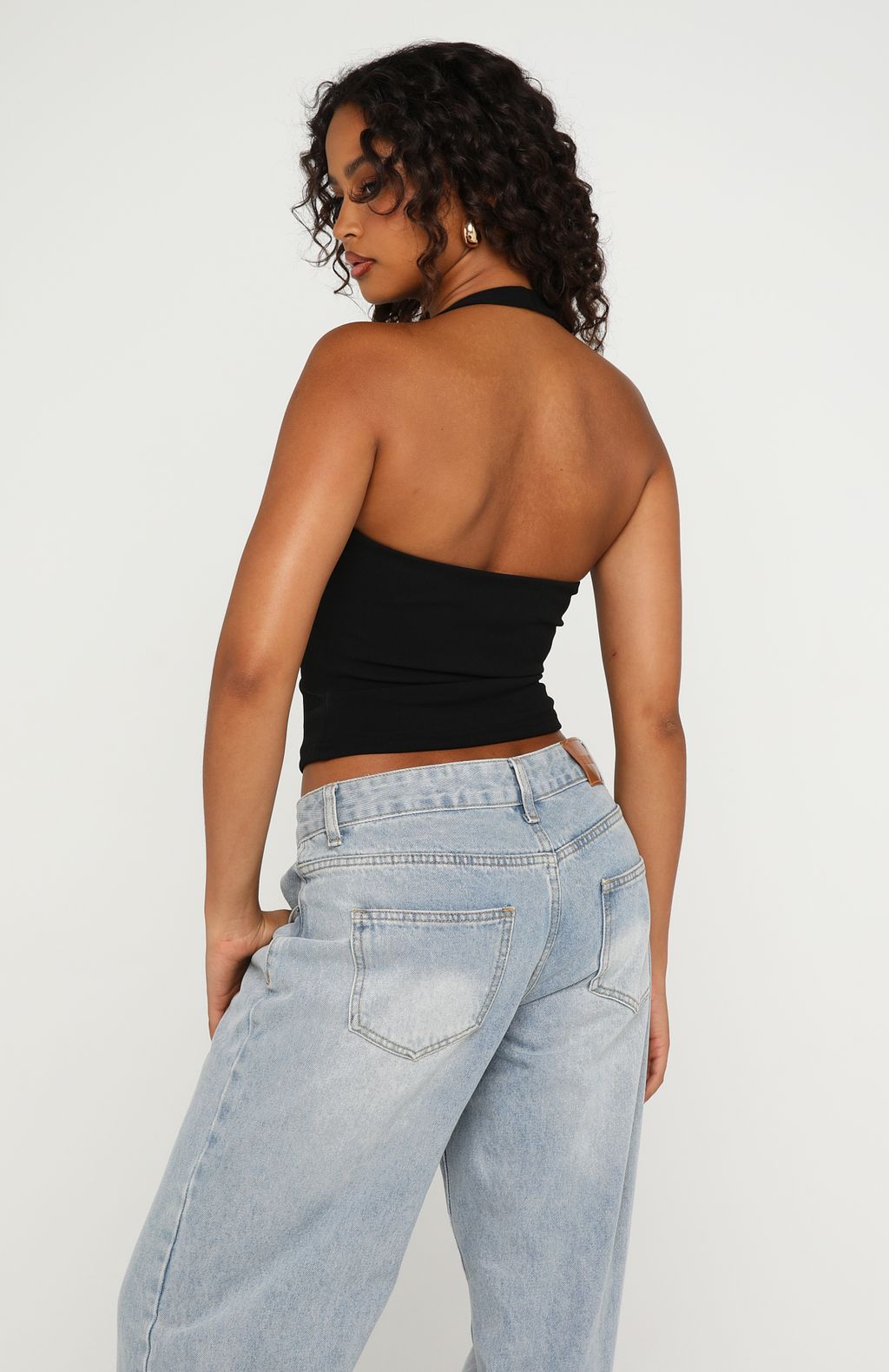 Trending The Less I Know Halter Top Black