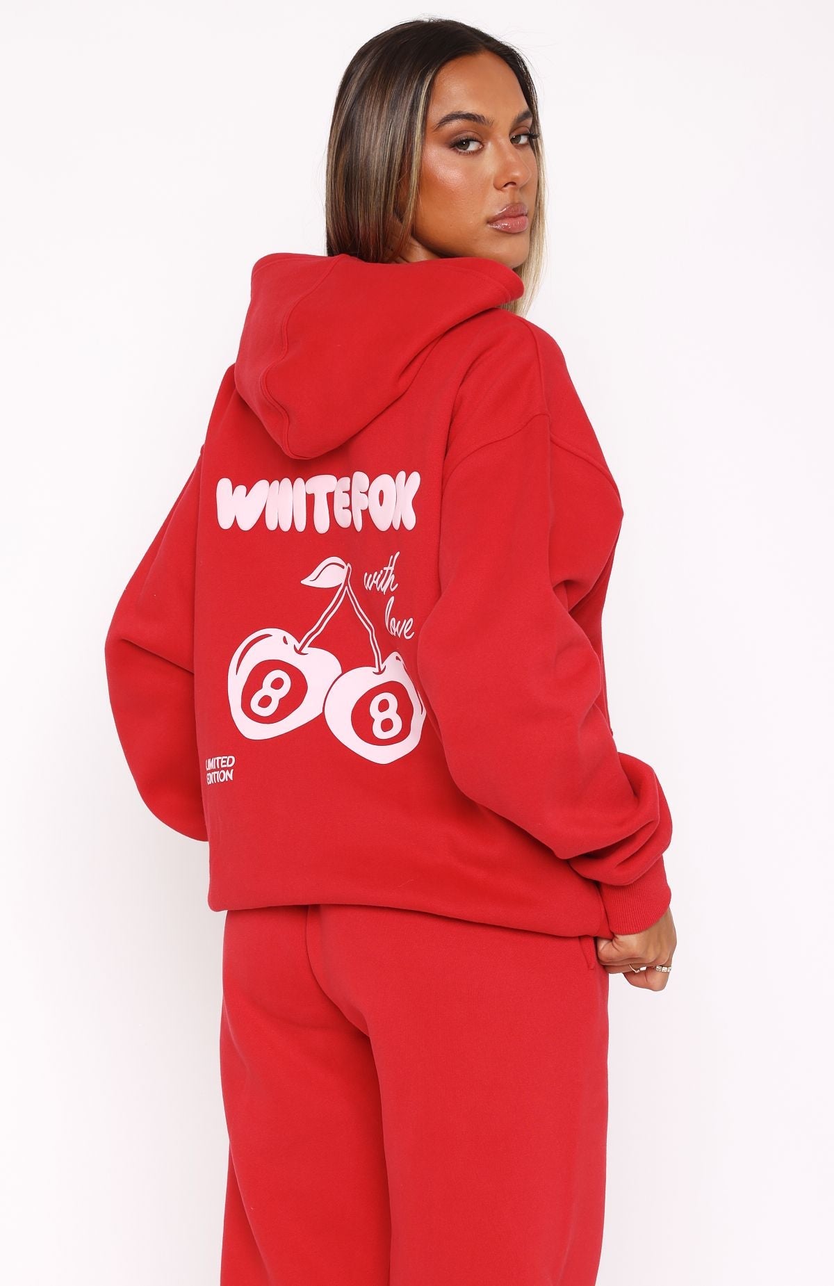 Trending With Love In The Moment Oversized Hoodie Red