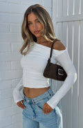 Trending Best Of Luck Long Sleeve Top White